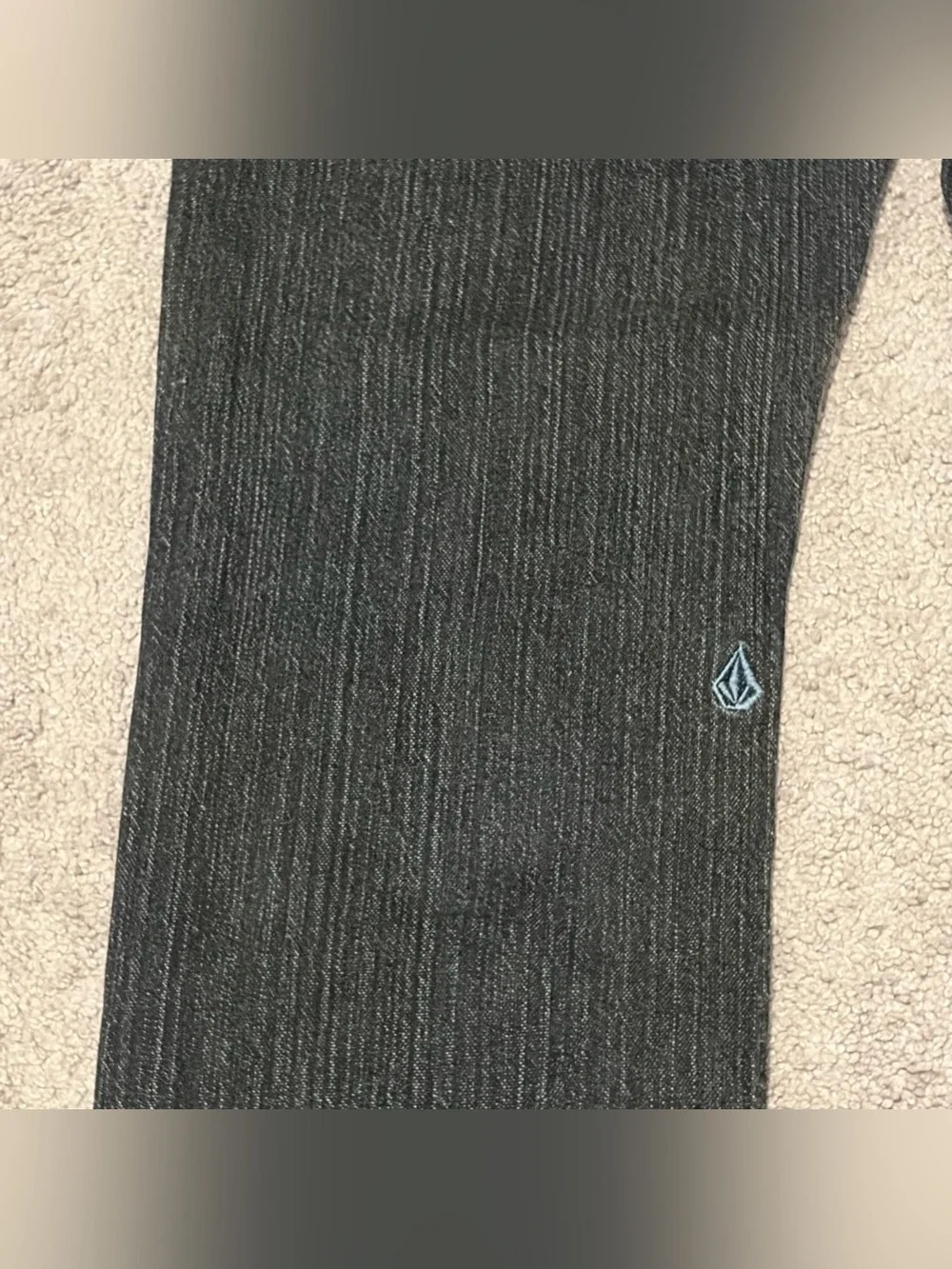 Volcom Solver Modern Straight Black Jeans Men’s Size 34x30 True To This